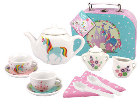 Porcelain Unicorn Tea Set - 13pcs