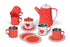 Tin Tea Set with Mugs - 13pcs