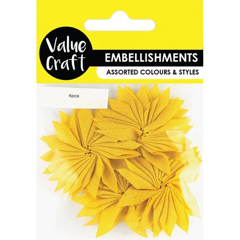 Chiffon Flower Embellishments (available in 4 colours)