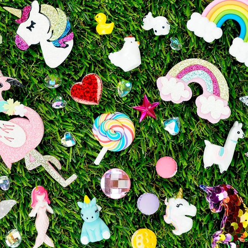 Unicorn & Llama Shapes Resin Embellishments
