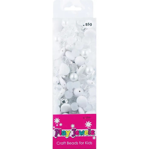 Clear - White Colours Blister Pack Beads