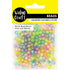 Clear Assorted AB Plastic Round Beads