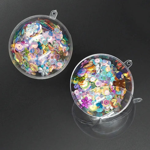 Clear Plastic Craft Baubles (available in 2 sizes)