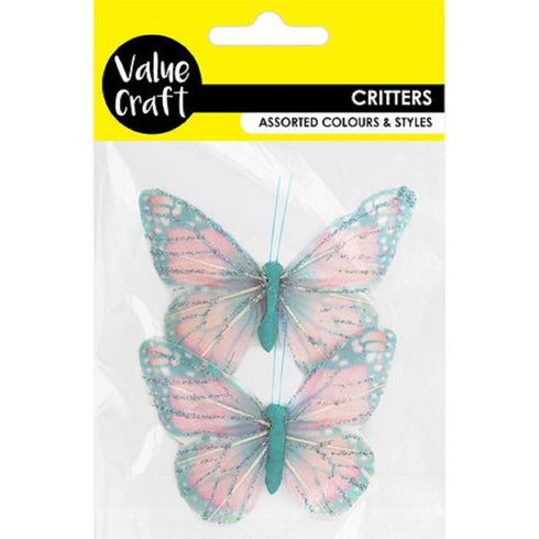 Pink-Blue Craft Butterfly