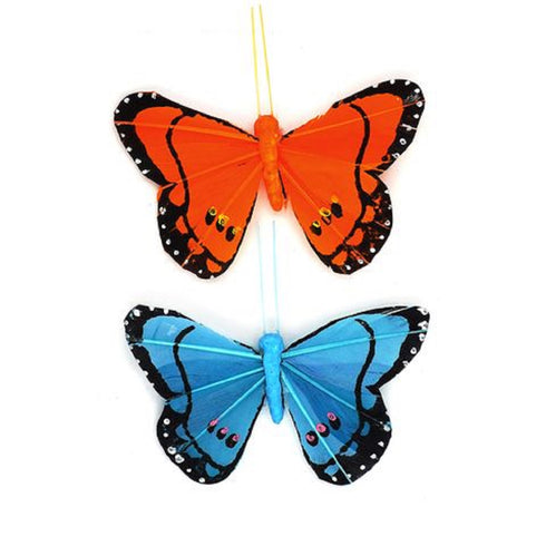 Blue & Orange Craft Butterfly