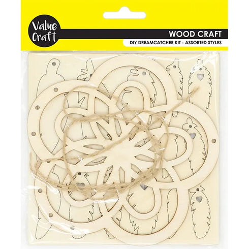 DIY Craft Floral Dream Catcher Wood Kit