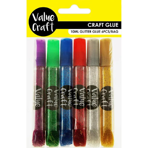 Assorted Colours Craft Glitter Glue Pens