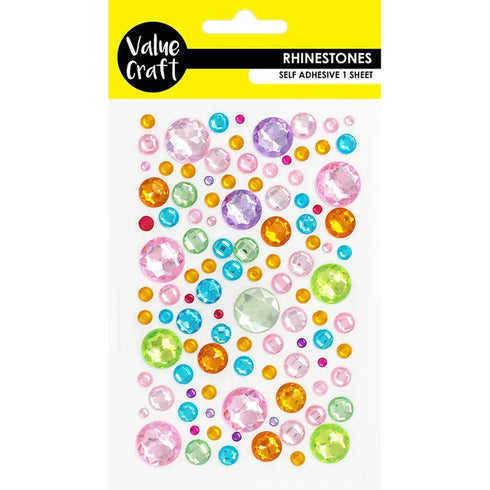 Craft Multicolour Bubble Self-Adhesive Rhinestones
