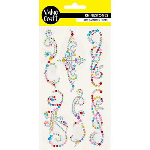 Multicolour Craft Flourish Rhinestones