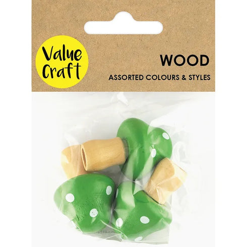 Craft Mushroom Wooden Shape (available in 2 colour)