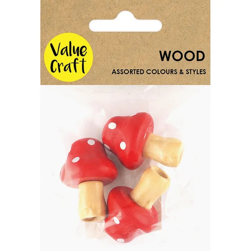 Craft Mushroom Wooden Shape (available in 2 colour)