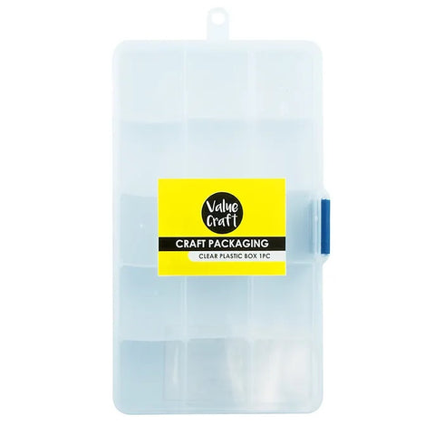 17.6 x 10.2 x 2.2cm Craft Plastic Storage Box