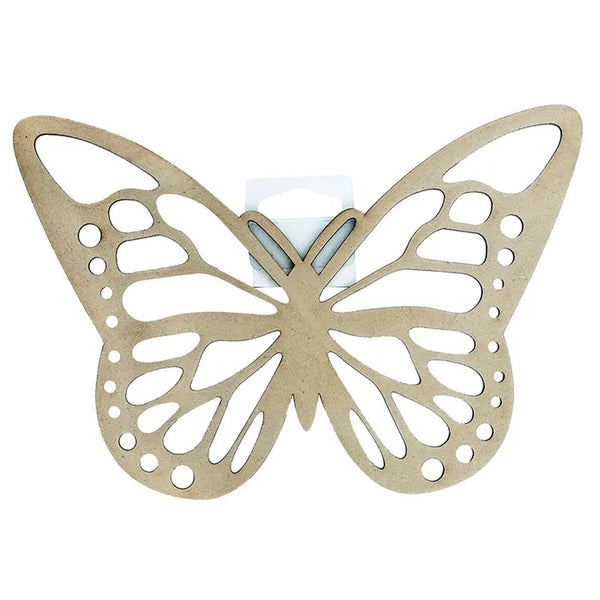 Craft Raw Wood Butterfly Shape