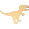 Craft Raw Wood Dinosaur Shape