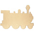 Craft Raw Wood Train Shape