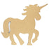 Craft Raw Wood Unicorn Shape