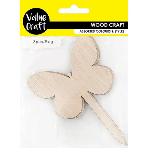Craft Wood Butterfly Stakes