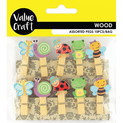 Craft Wooden Pegs (available in 4 varieties)