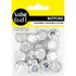 Crystal Clear Rhinestone Buttons