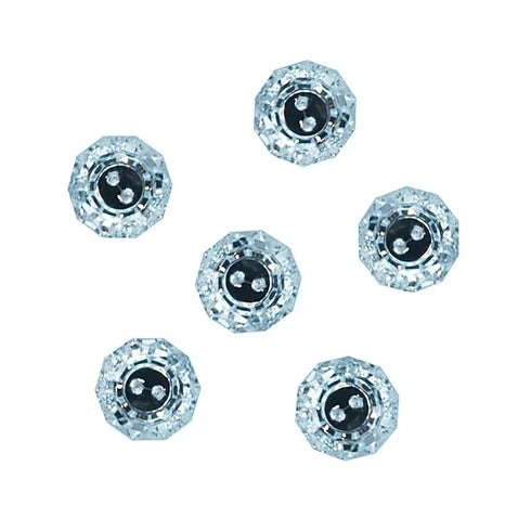 Crystal Clear Rhinestone Buttons