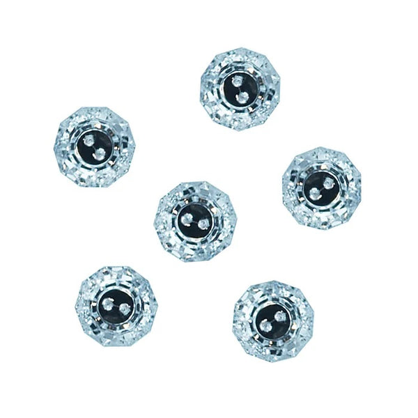 Crystal Clear Rhinestone Buttons