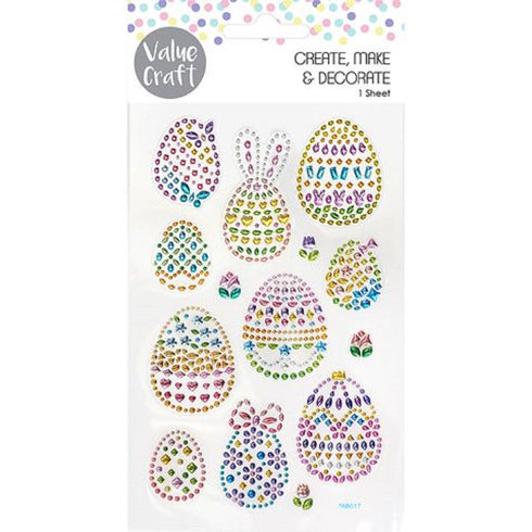 Crystal Eggs Easter Stickers