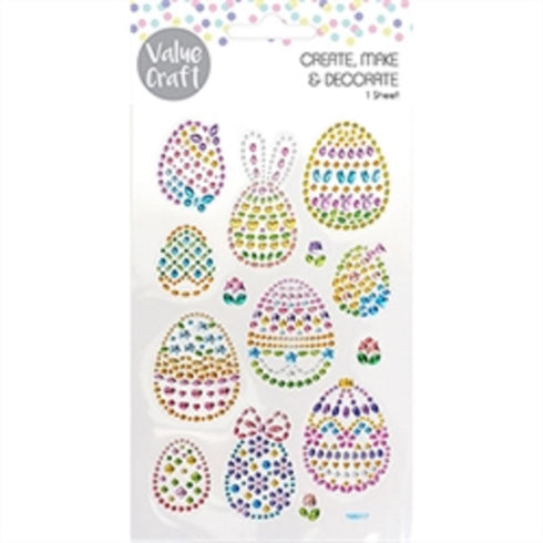 Crystal Eggs Easter Stickers