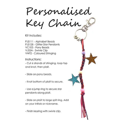 DIY Personalised Key Chain Making Kit