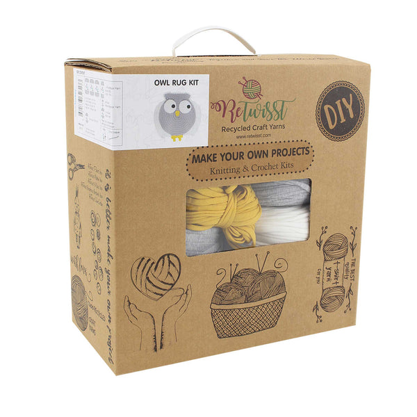 DIY Retwisst Owl Rug Knitting Kit
