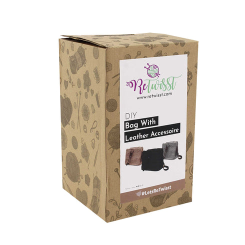 DIY Retwisst Shoulder Bag with Leather Knitting Kit