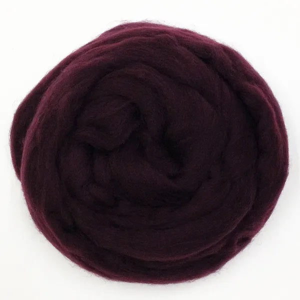 Dark Chocolate Colour Merino Wool Roving