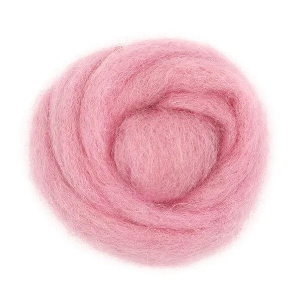 Dusty Rose Colour Combed Wool
