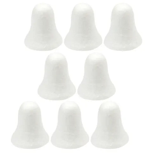 Glitter Deco Foam Poly Bells - 50mm