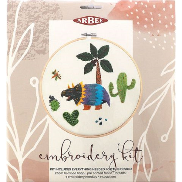 Dinosaur Cactus Embroidery DIY Kit