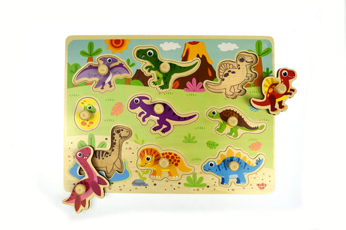 Dinosaur Peg Puzzle Board