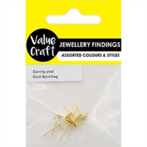 Earring Post With Hole (available in 2 colours)