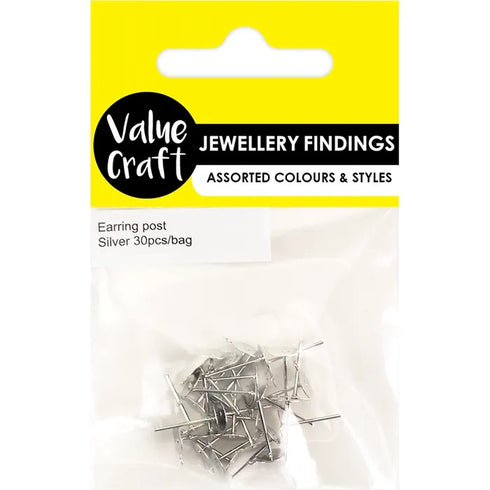 Earring Post With Hole (available in 2 colours)