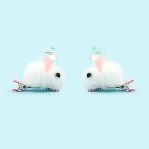 Easter Bunny Tulle Hairclips