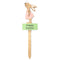 Easter Wooden Decoration Girl Bunny Pick