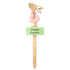 Easter Wooden Decoration Girl Bunny Pick