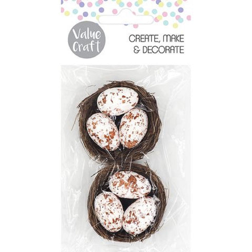 Eggs with Nest Easter Decoration