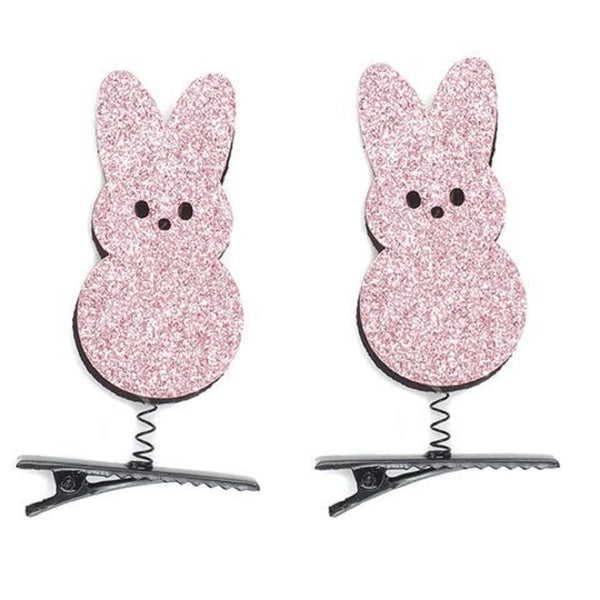 Easter Felt Glitter Bunny On Clip