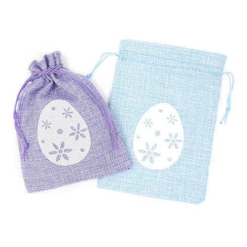 Easter Hessian Egg Design Treat Bags