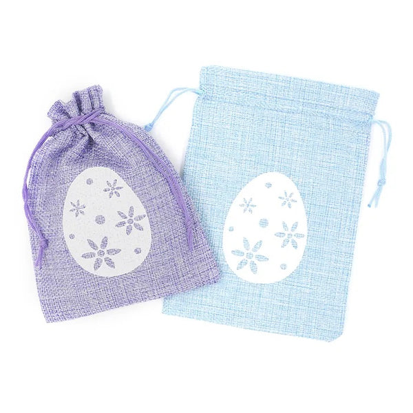 Easter Hessian Egg Design Treat Bags