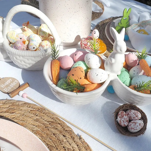 Easter Wooden Decoration Bunny Egg Picks