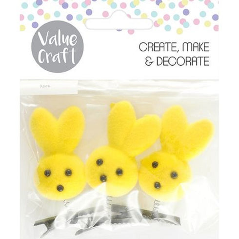 Easter Yellow Bunny On Clip