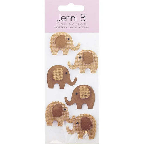 Elephants 3D Sticker