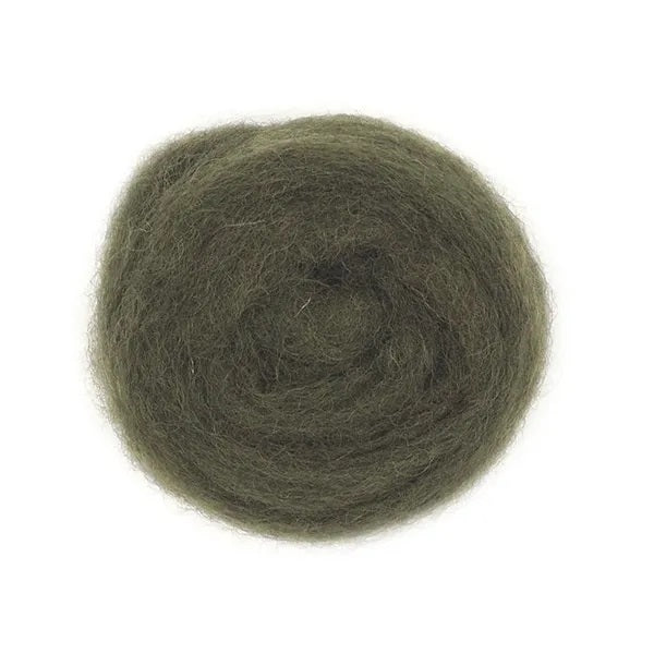 Emerald Colour Combed Wool