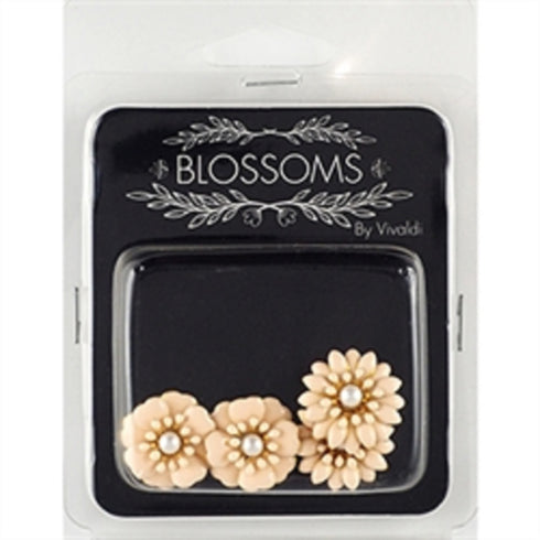 22mm Metal Alloy Enamel Flowers