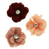 Fabric Daisy Flowers with Rhinestone (available in 2 colours)